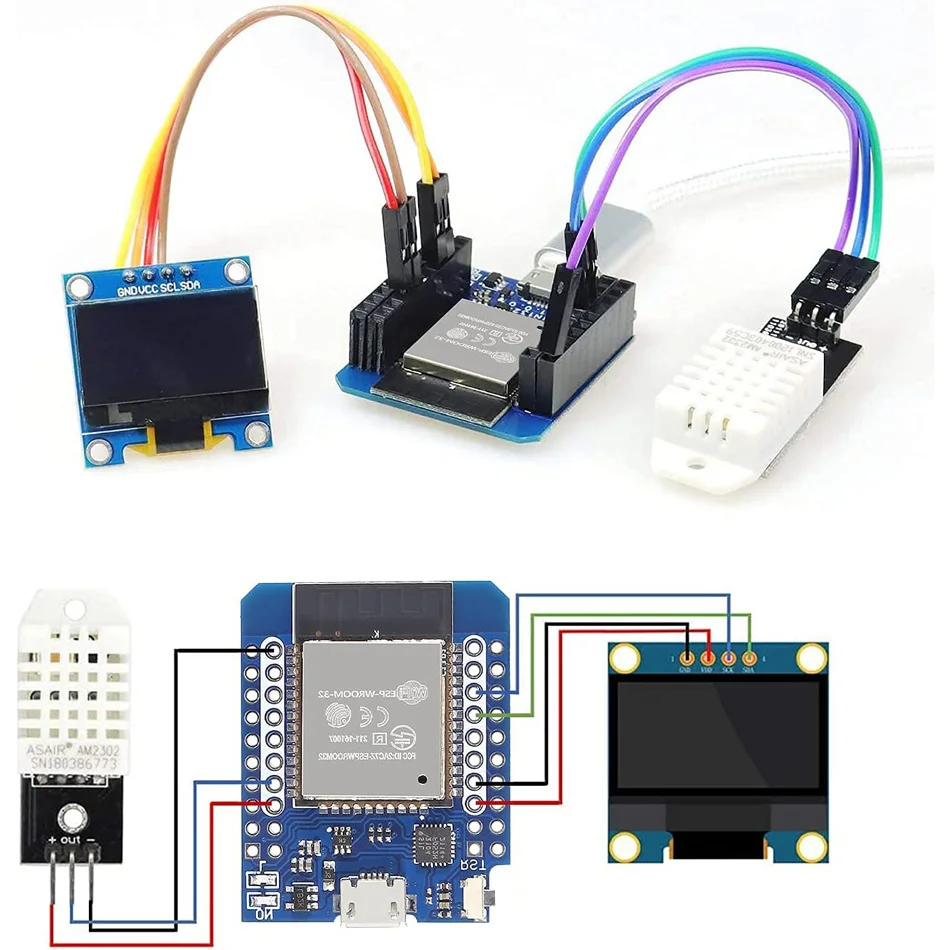 1/4/6/10PCS NodeMCU ESP32 ESP-WROOM-32 WLAN WiFi Bluetooth IoT Placa de Desenvolvimento 5V Compatível para Arduino