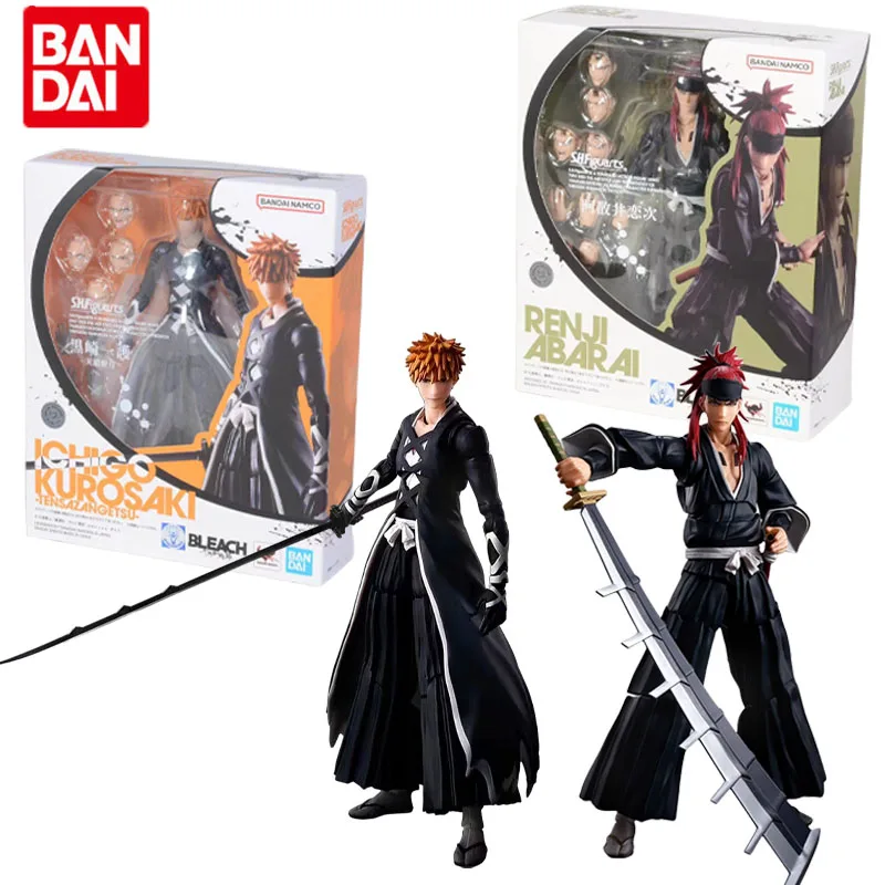 

Bandai Genuine BLEACH:Thousand-Year Blood War Ball Anime Figure SHF Kurosaki Ichigo Abarai Renji Kids Collectible Model Toys