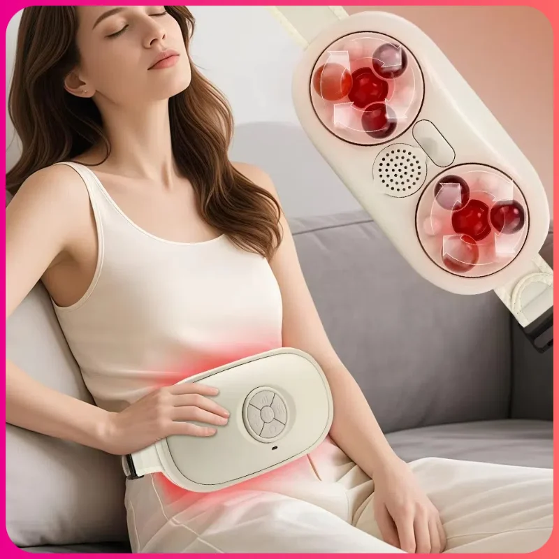 

Electric Abdominal Massager with Rotary Heating Moxibustion Feature Waist Shaker for Health And Beauty Relaxation Instrument