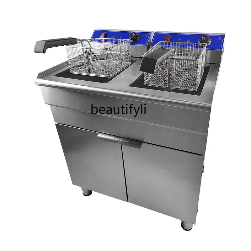 

Commercial Double-cylinder Fried Chicken Fryer Multifunctional Kitchen Equipment, Fryer