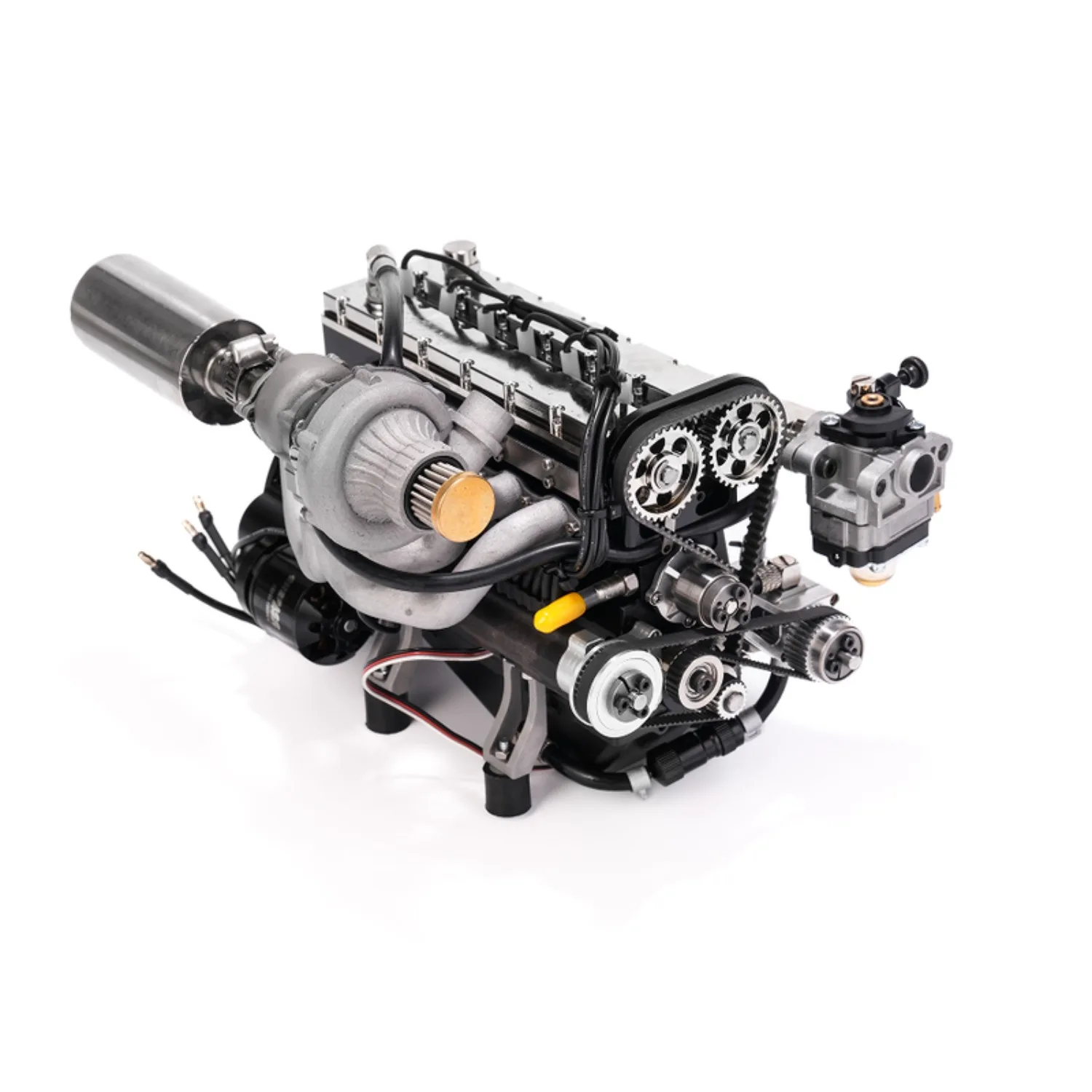 GS-L6 28CC Wassergekühlter Motorenbausatz CDI-Zündung Viertakt Inline L6 Benzinversion Verbrennungsmotor Echter Mikromotor