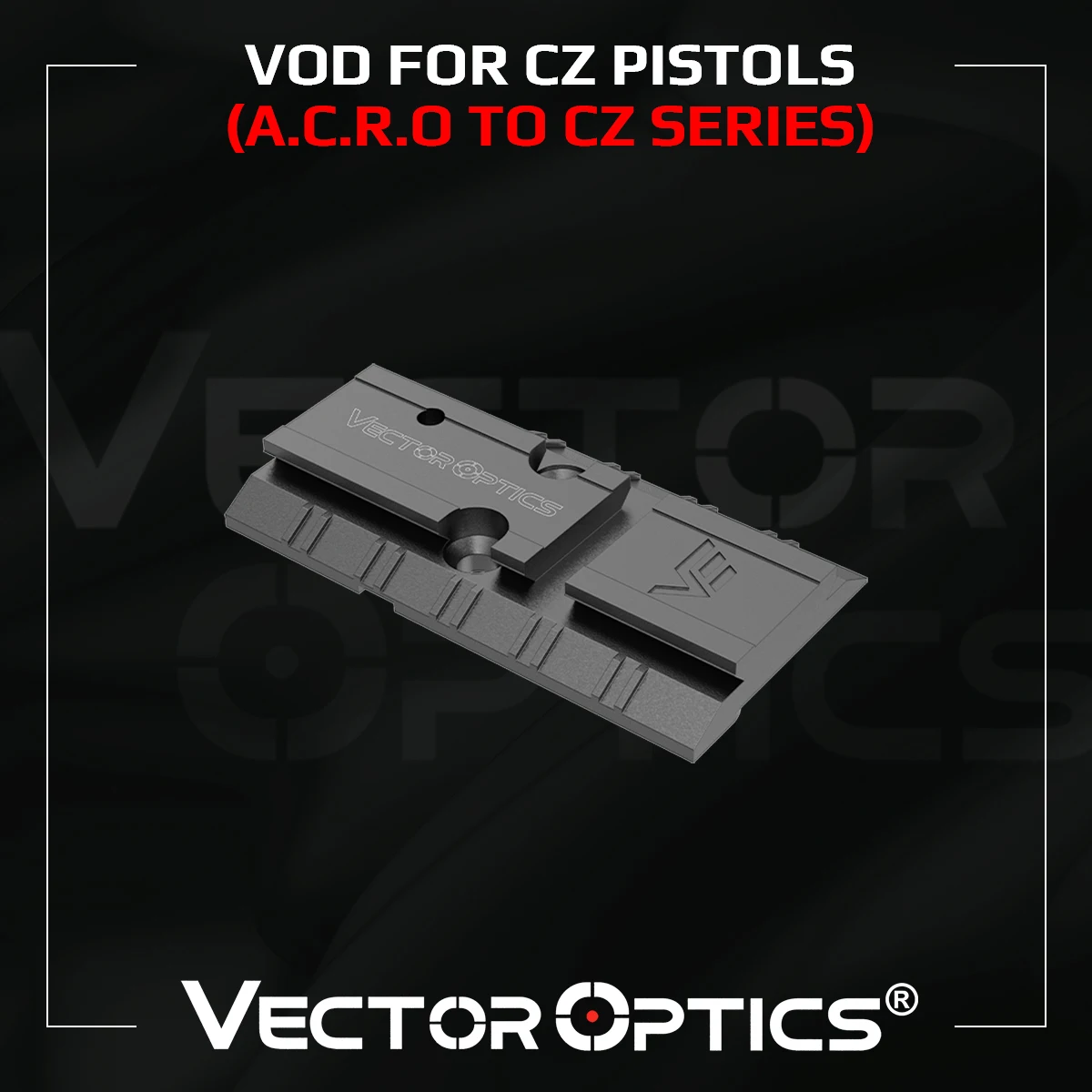 

Vector Optics Enclosed Red Dot Mount - VOD for CZ Series Pistols For Fit Frenzy Red Dot Sights VOD Footprint SCRD-63/SM63/F63