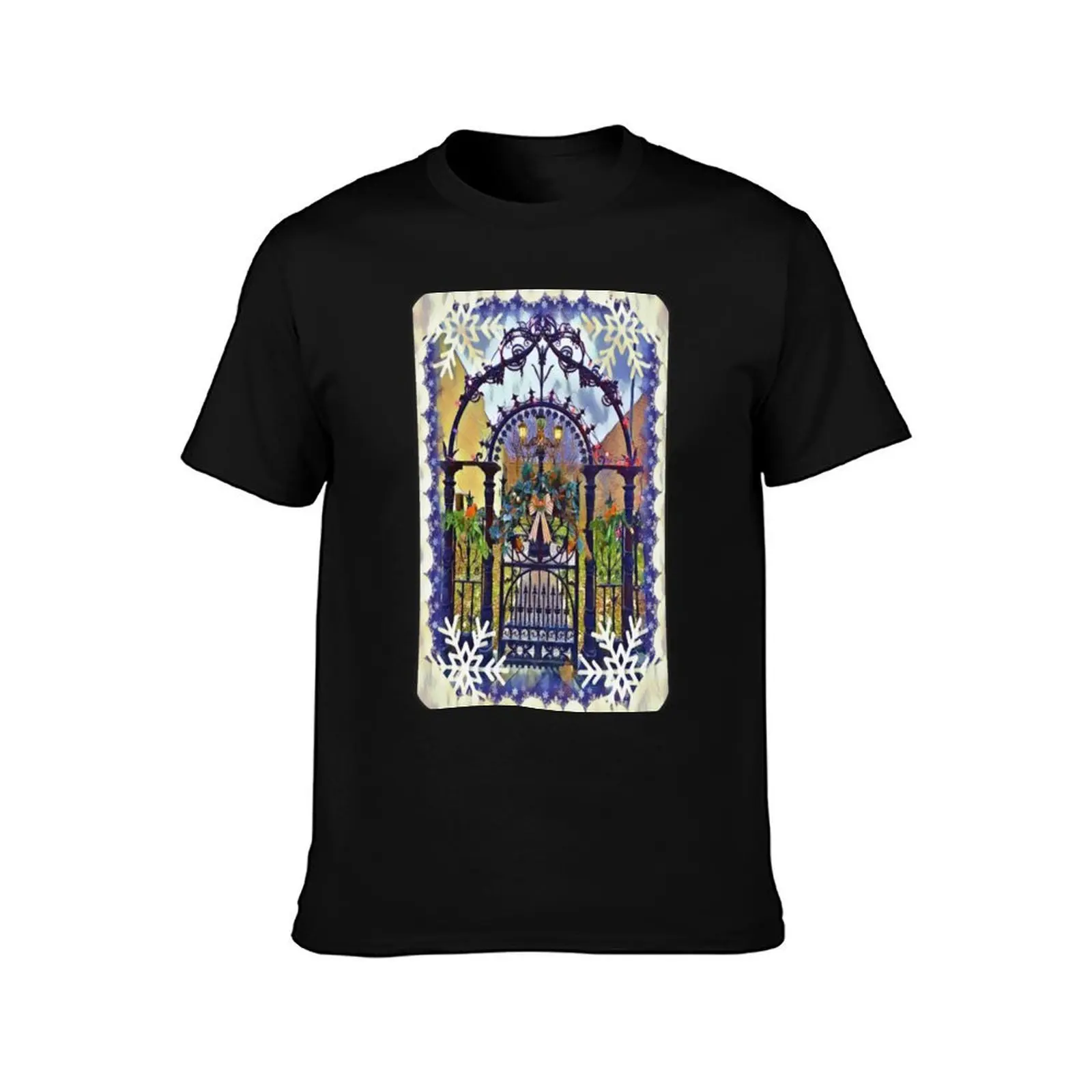 Winter Gate Rounded Corners T-Shirt t shirts for man graphic funny T-Shirt