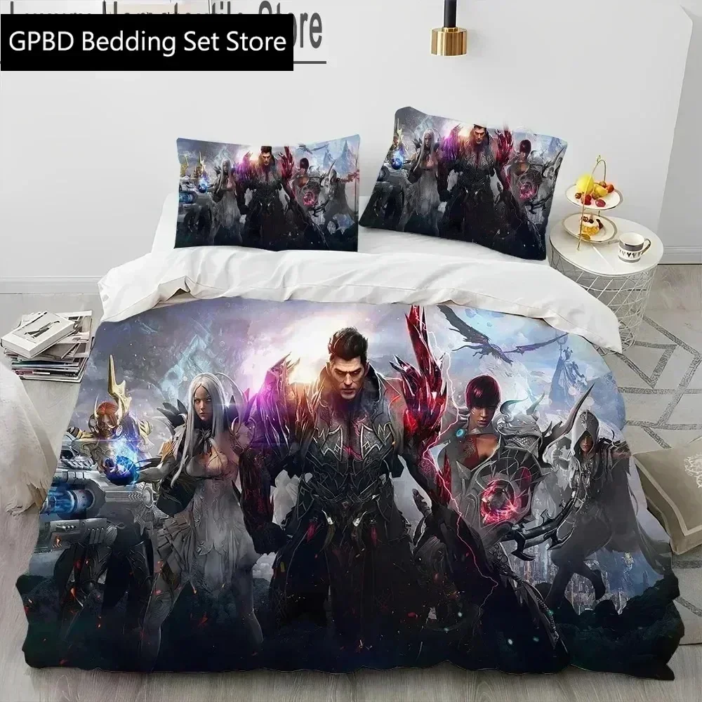 2025 Luxury New 3D Print Lost ARK Game Gamer Cartoon Bedding Set,Duvet Cover Bed Set Quilt Cover king Queen Bedding Set Gift