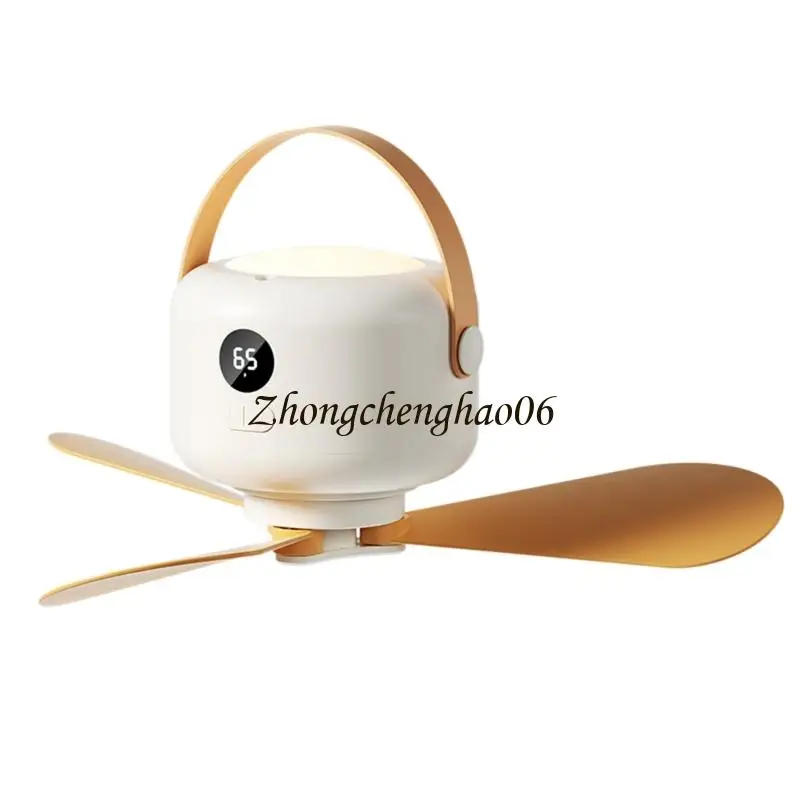 

Silents USB Powereds Ceiling Fan With LED Light For Camping Car Tent Indoor Use 601F