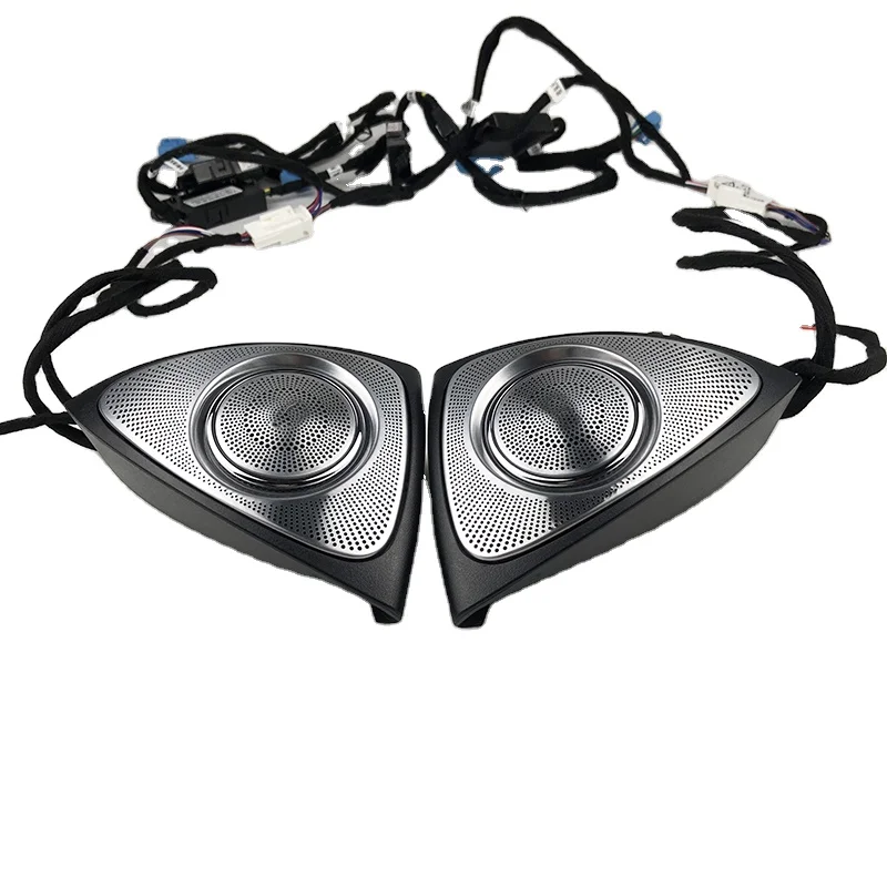 subwoofers with atmosphere light 3d Rotation Tweeter Auto Horn Speaker for Mercedes-Benz GLC Class w205 A pillar