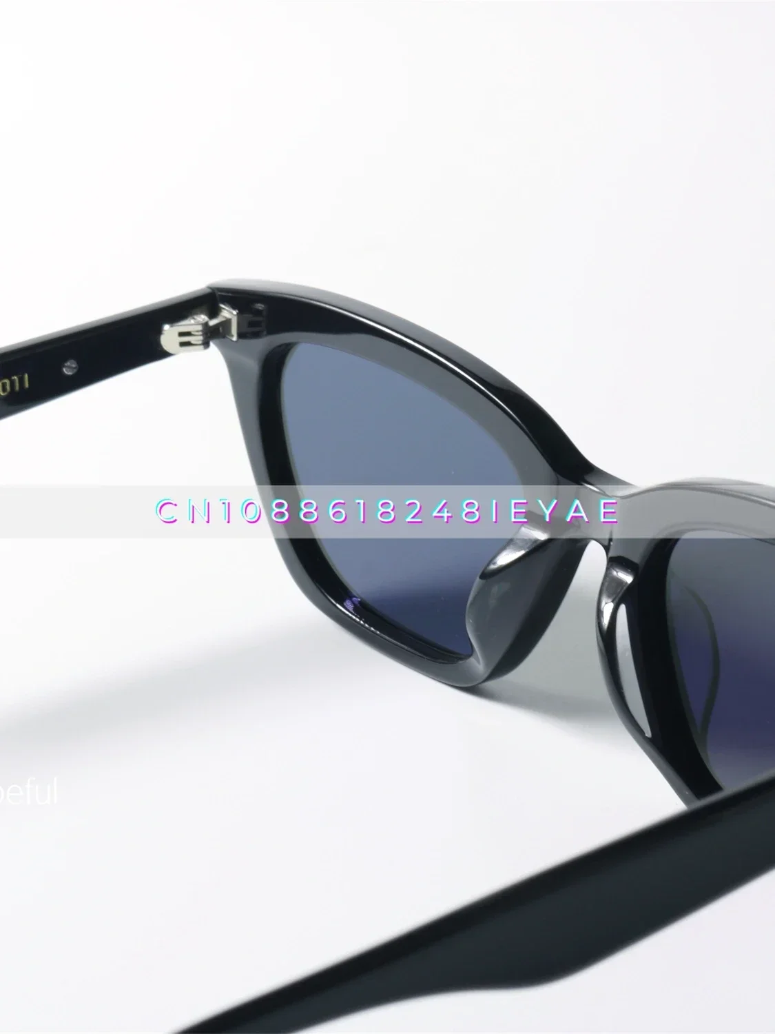 Wang Jiaer نفس النمط لوحة النظارات الشمسية Uv400 المضادة للأشعة فوق البنفسجية ورقة النايلون قصر النظر النظارات الشمسية