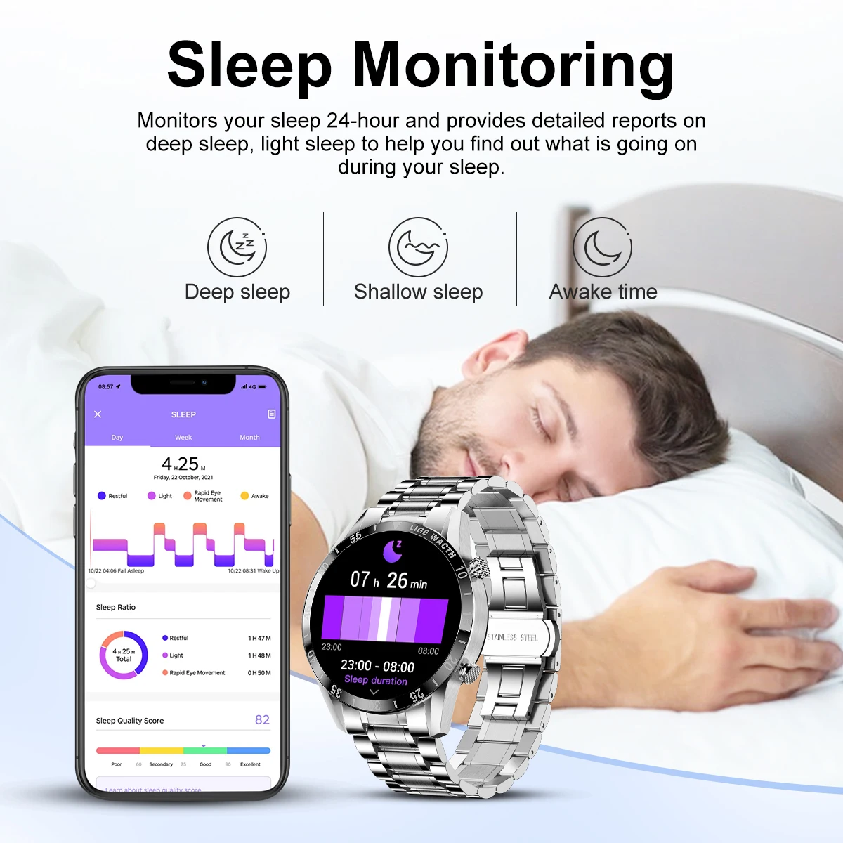 LIGE 2026 Smart Watch Luxury S - đánh giá và giá Luxury Watch In The World