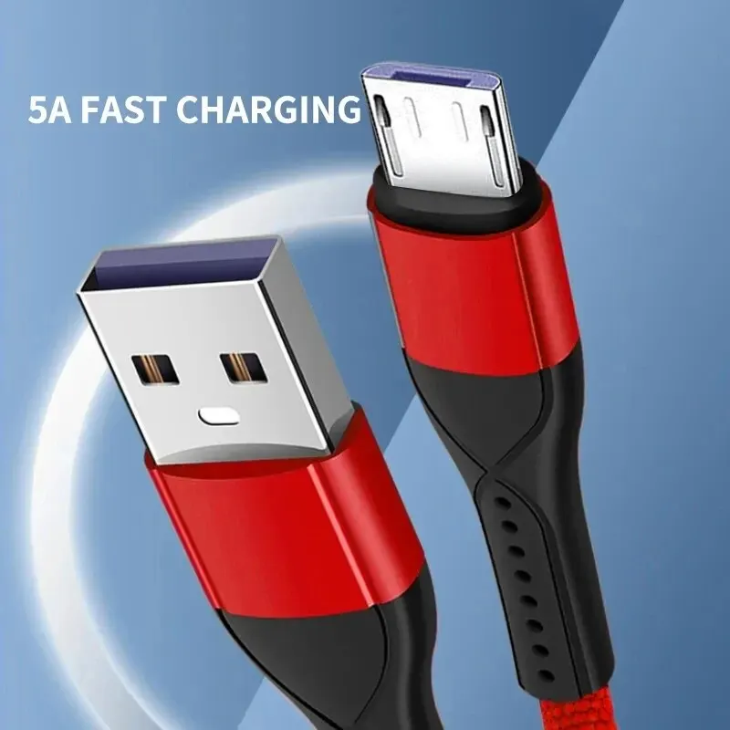 Applicable to Android Mobile Phone Data Cable Fast Charge Line USB Mobile Phone Charging Cable Two Pack