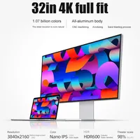 Kuycon Monitor LED da 32 inch 4K 3840*2160 40inch 60HZ HDR10 caratteristica 60Hz USB-C per MAC 100W HDR10 139PPI Display opaco