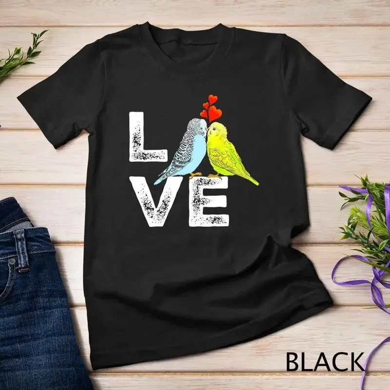 Cute Parrot Parakeet Family TShirt for Men Women Unisex T shirt