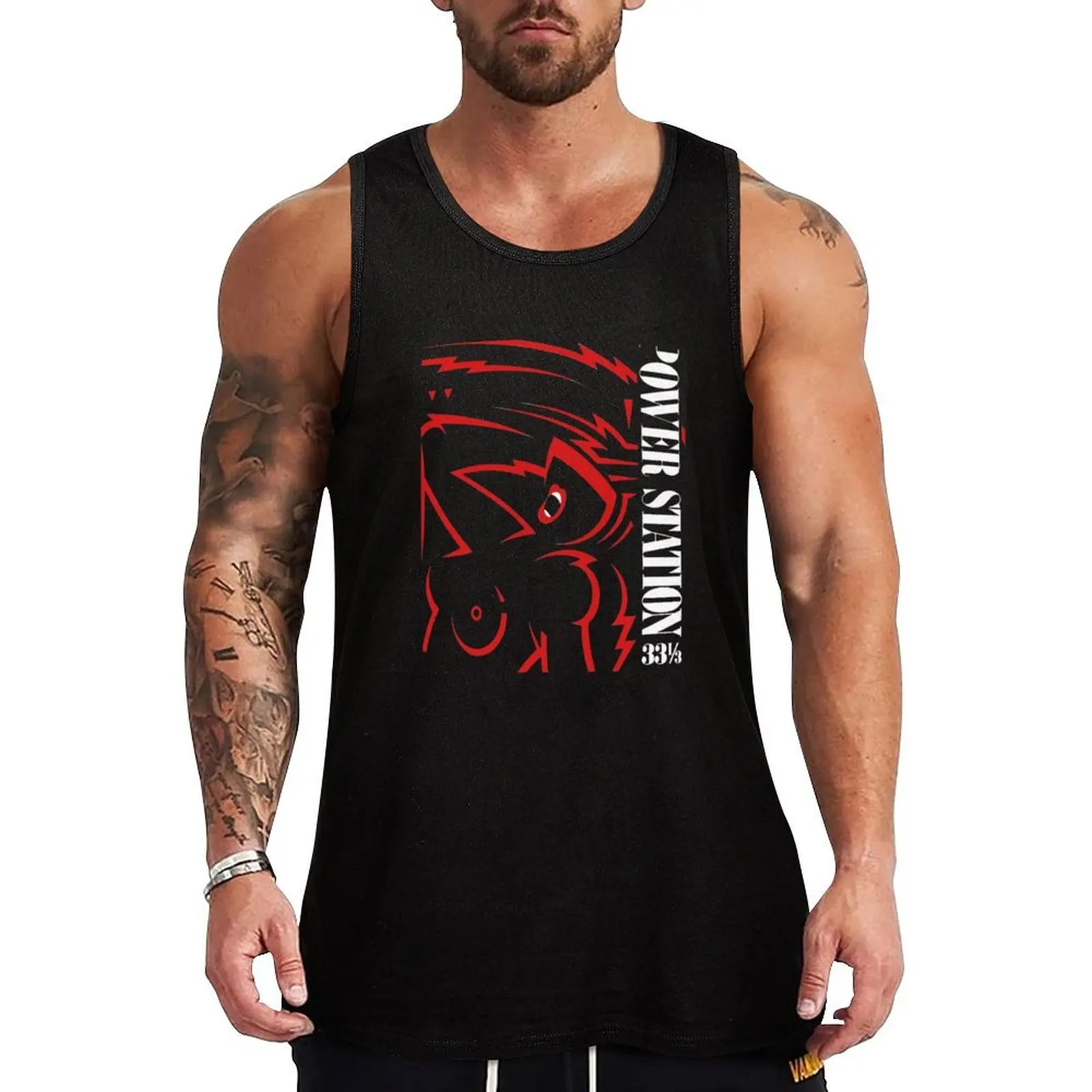 Camiseta sin mangas Duran-PowerStation, camiseta sin mangas informal para uso diario, camiseta suave de ajuste relajado