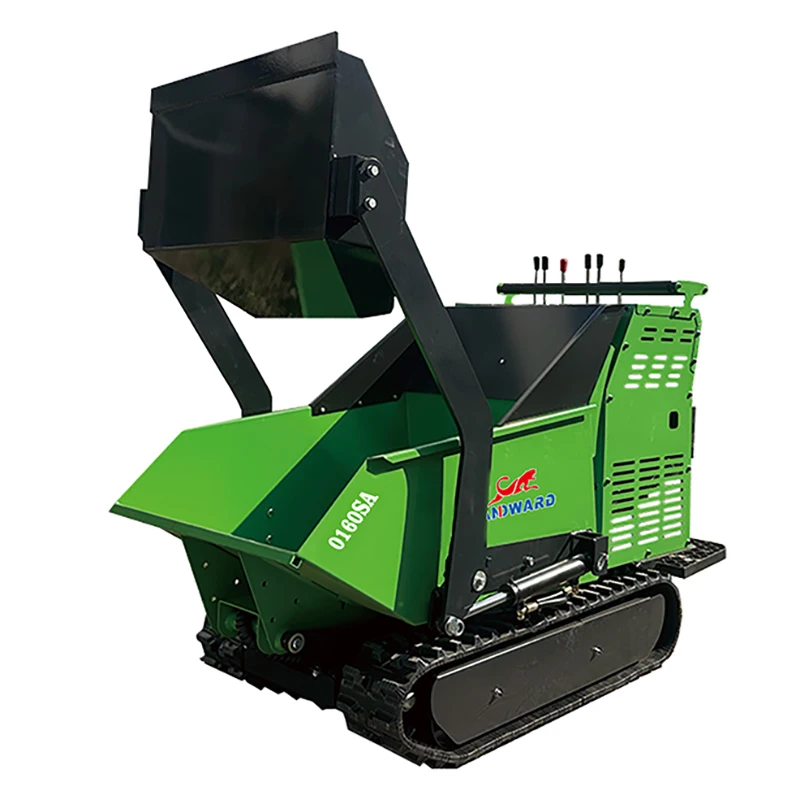 

Wheel barrow Manufacturer Customized 500kg Mini Dumper Widely Used Small Tipper Garden Crawler Carrier Self-loading Dumper Truck