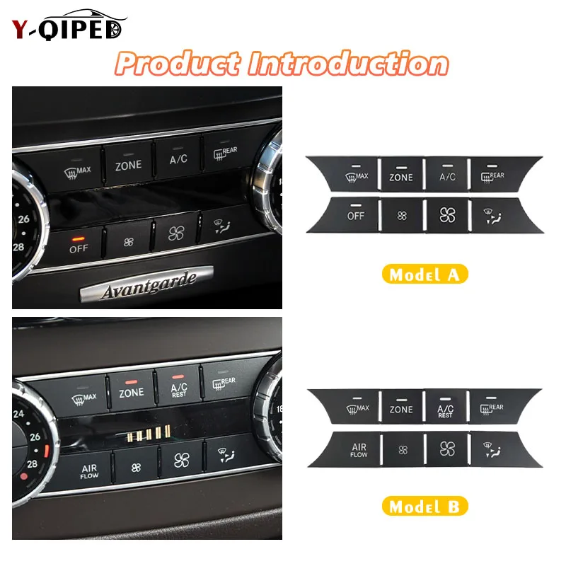 Bouton de réparation de radio de fenêtre de climatisation pour Mercedes Benz Classe C, GLK, CLS, ML, GLE, capuchon GLS, outil accessoire de remplacement, W204