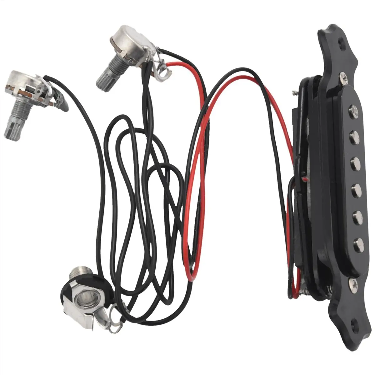 فعال - لاقط صوتي مغناطيسي 20X للجيتار باللون الأسود #1