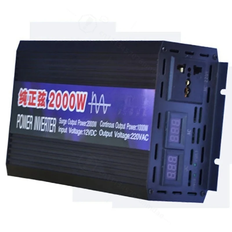 Low price Voltage Converter DC 12V 24V To AC 220V Pure Sine Wave Inverter 1000W 2000W Pure Sine Wave Car Solar Energy Inverter