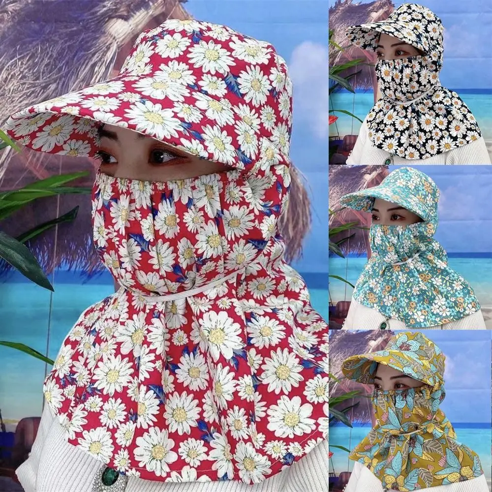 

Summer UV Protection Protective Cover Sun Hat Ear Flap Women Hats Leisure Hat