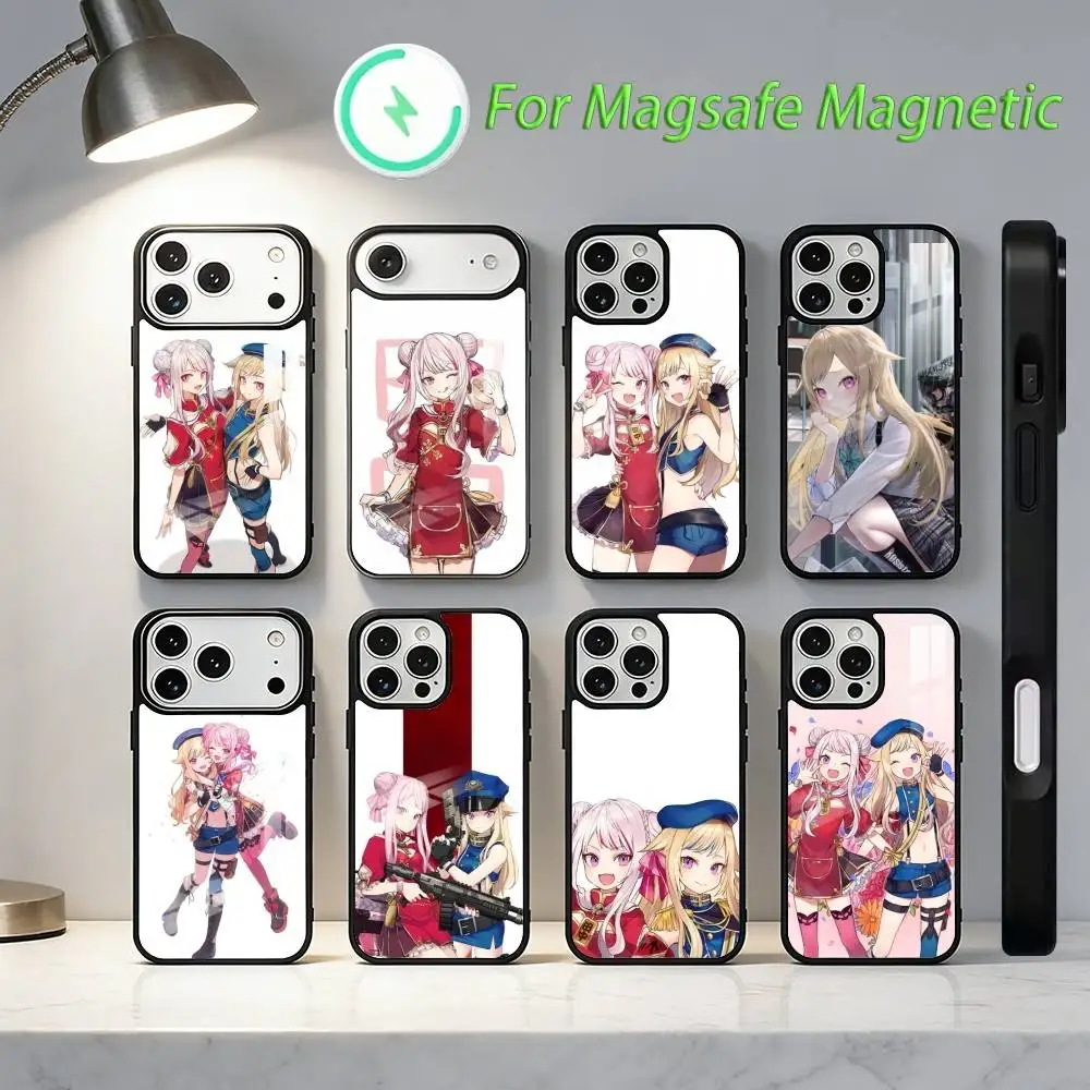 

Чехол HIMEHINA C-Cute для iPhone 17, 16, 15, 14, 13, 12, 11, Plus, Pro, Max с магнитной беспроводной зарядкой