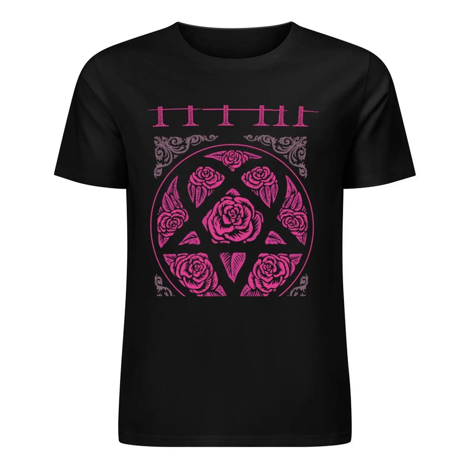 Heartagram Him Band Tee Heartagram tee Pink Him Band Logo T-Shirt Blouse vintage anime shirt mens plain t shirts