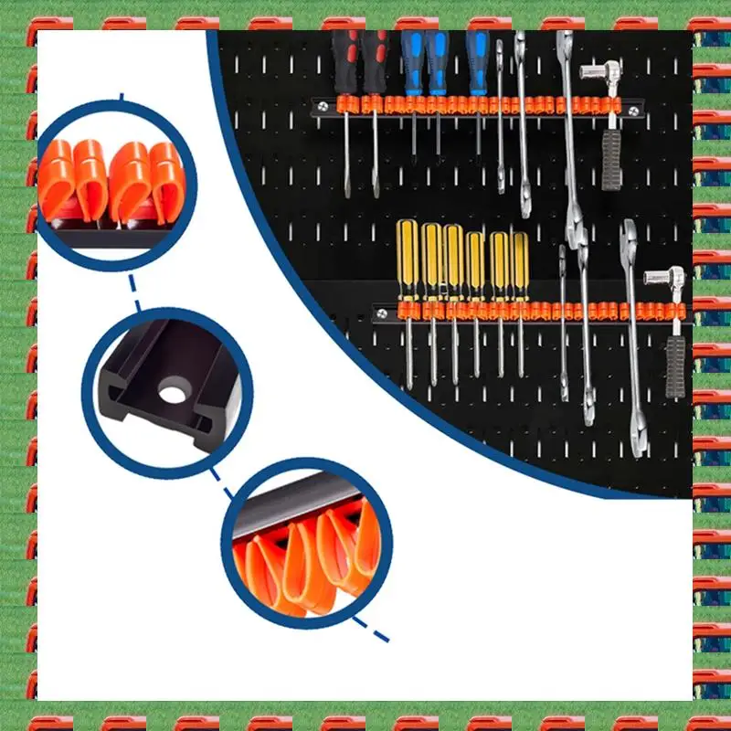 

ABMO 5PCS Screwdriver Organizer Holder Wall Mounted Screwdriver Wrench Plier Rack Organizer Tool Hardware Tool Display Hanger