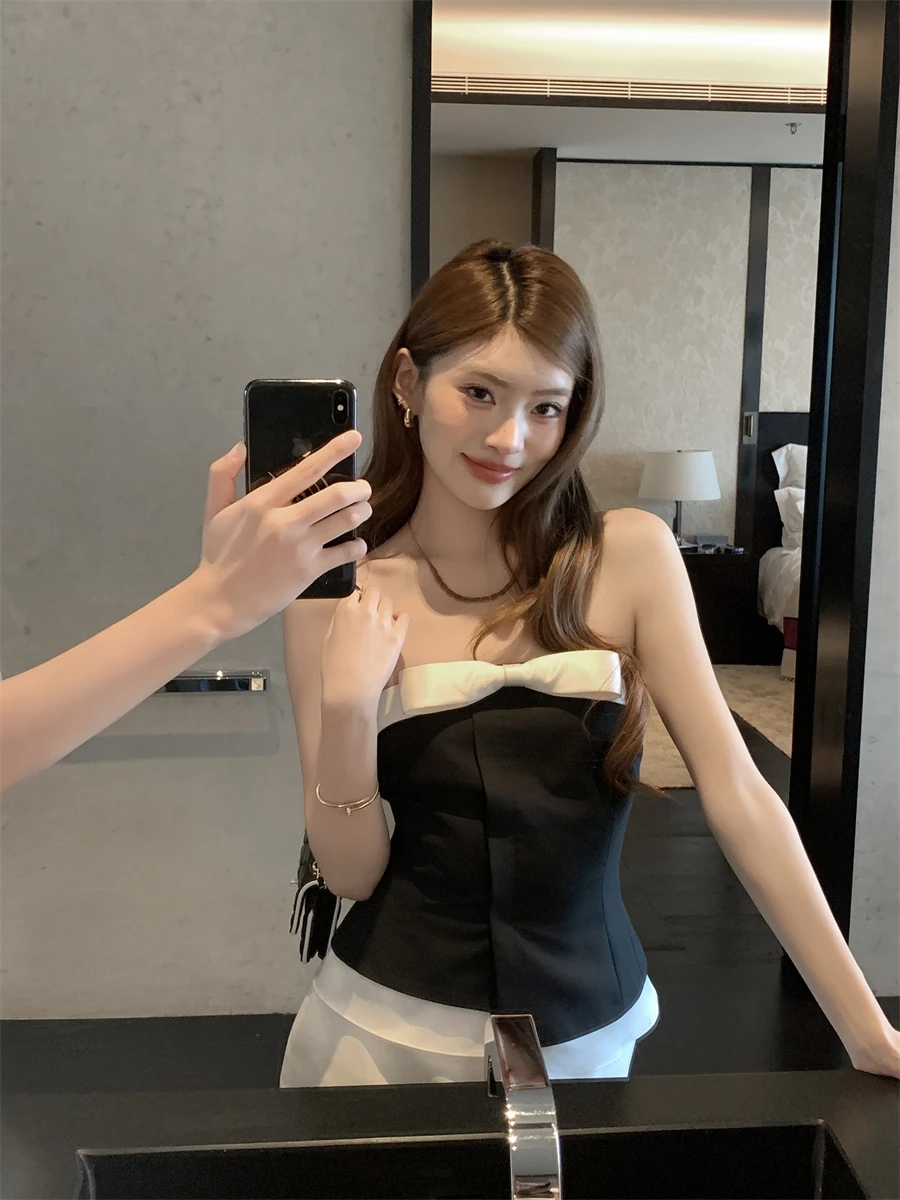 

Женский укороченный топ Earth Store Pure Desire Knot Slimming с утягивающим эффектом на талии, летний, без рукавов, в стиле Sweet