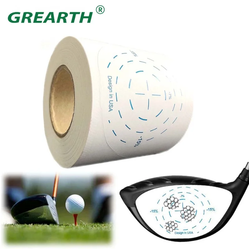 Pegatinas de impacto de Golf para hombres y mujeres, etiquetas de madera de gran tamaño, rollo de bolas, grabador para golpear, práctica, envío