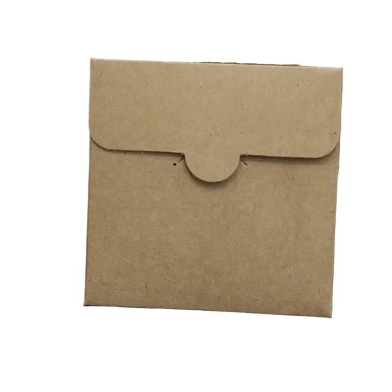 Eco-Friendly Kraft Paper Envelopes Thickened Square Kraft Paper Bags Card Packaging Bags