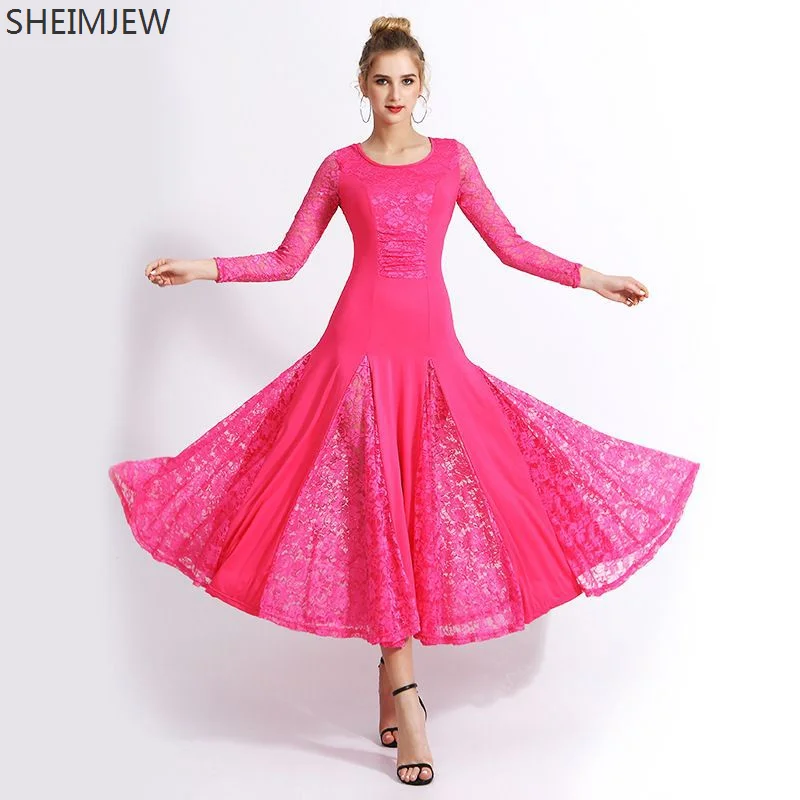 

New National Standard Dance Long Dress Women Modern Dance Swing Dresses Waltz Ballroom Dance Tango Dance Clothes Performance Set