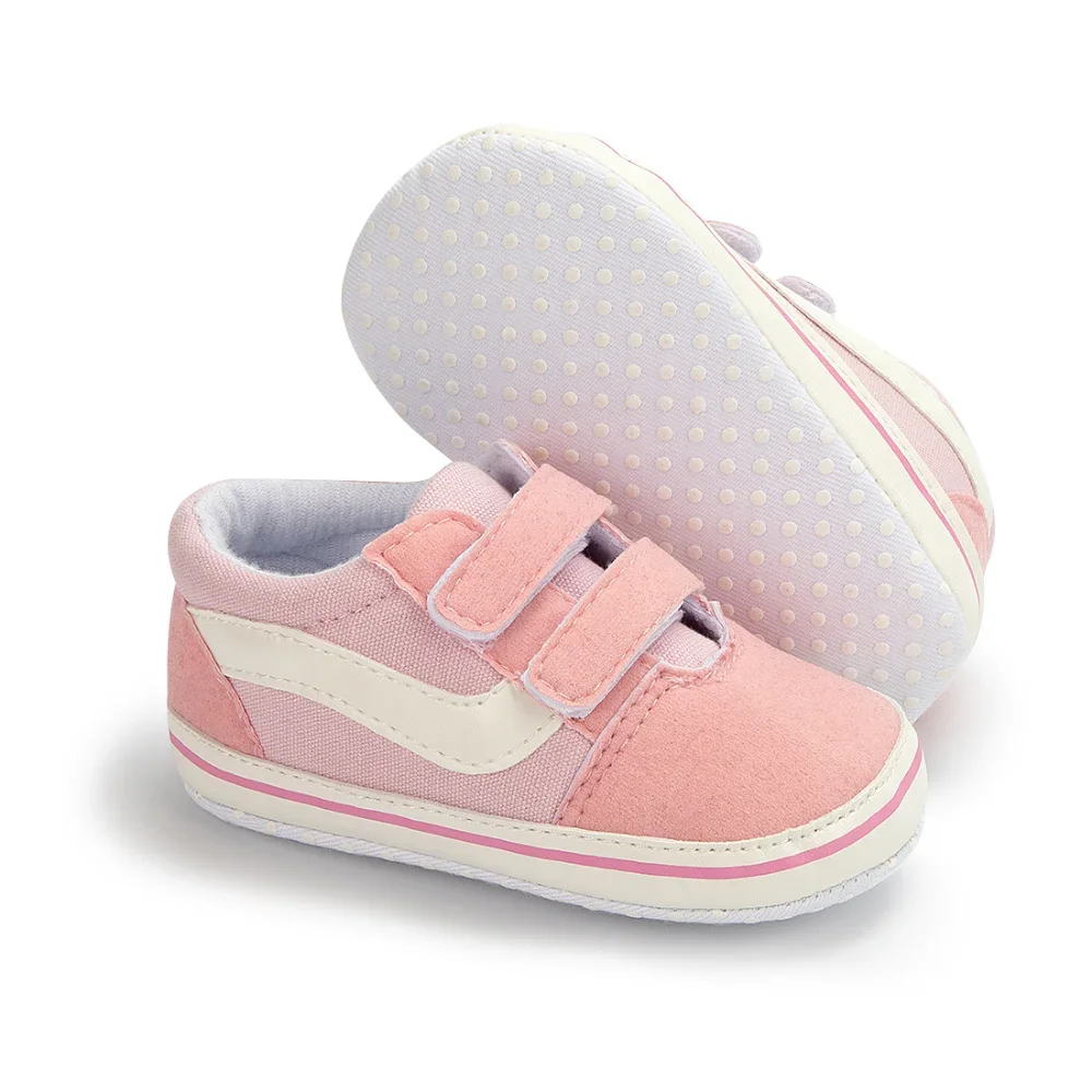 2024 New Baby Canvas Sneakers Anti-slip Soft Plaid Baby Boy Girl Shoes Newborns First Walkers Infant Baby Unisex Casual Shoes