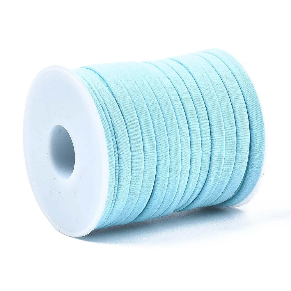 PandaHall 20m/roll 5mm Tiny Nylon Cord String, Soft Elastic Thread for Beading Bracelet Necklace Jewelry Making Crafts