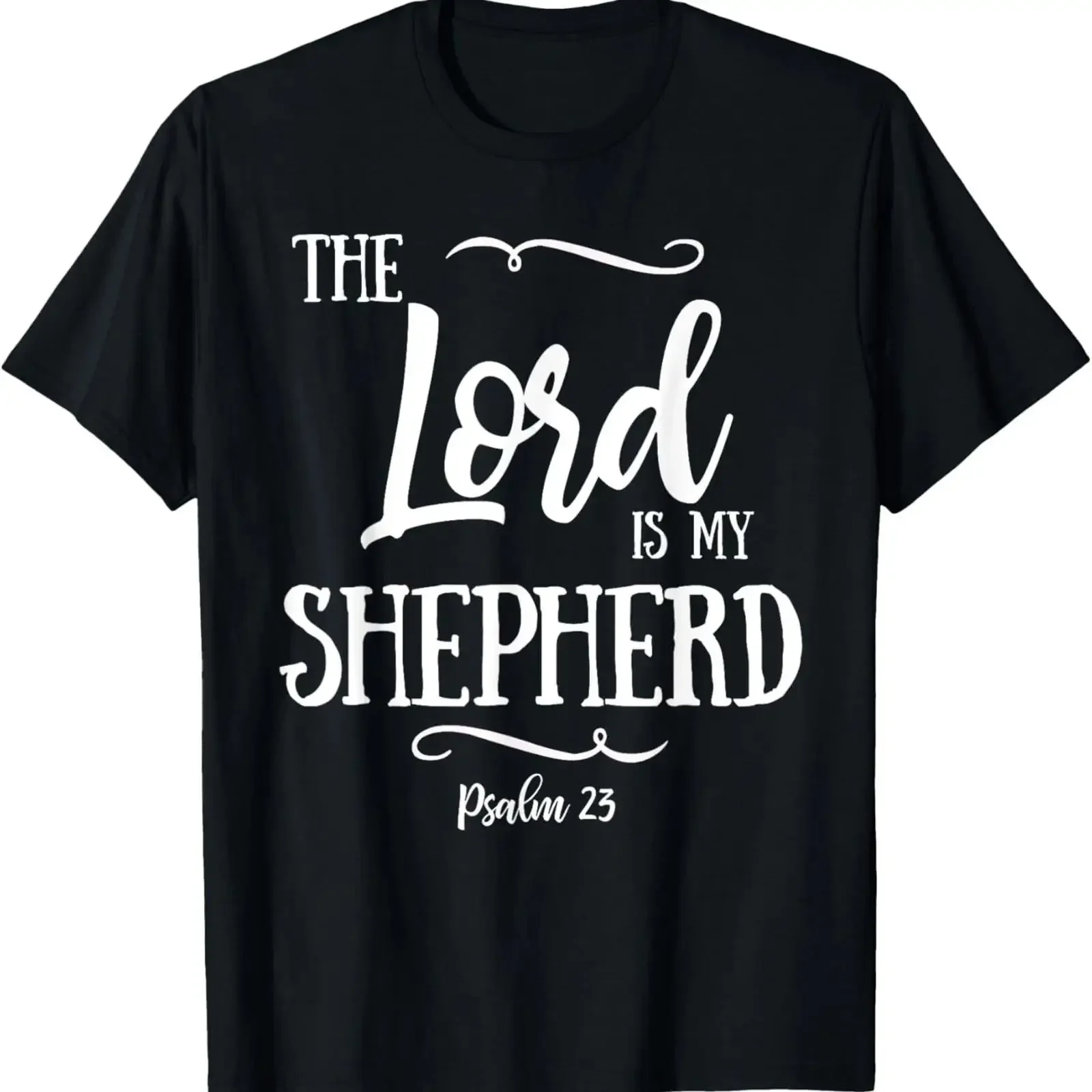 Psalm 23 Christian T Shirt The Lord Is My Shepherd vintage Washed Stylish homme fashion designer clothes Comfortable graphic