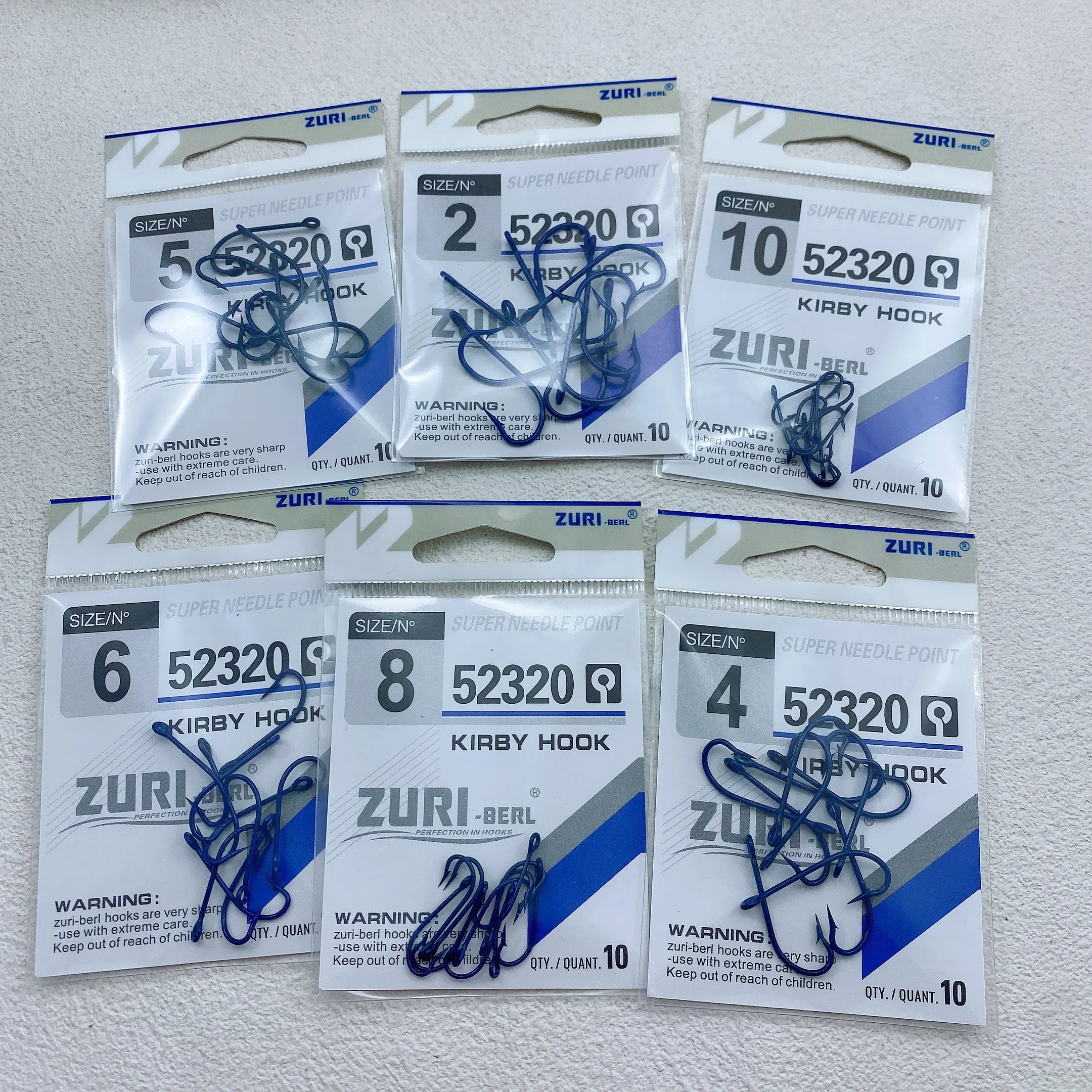 30pcs Blue Fishing Hooks 2#-10# Blue Fishing Hooks High Carb