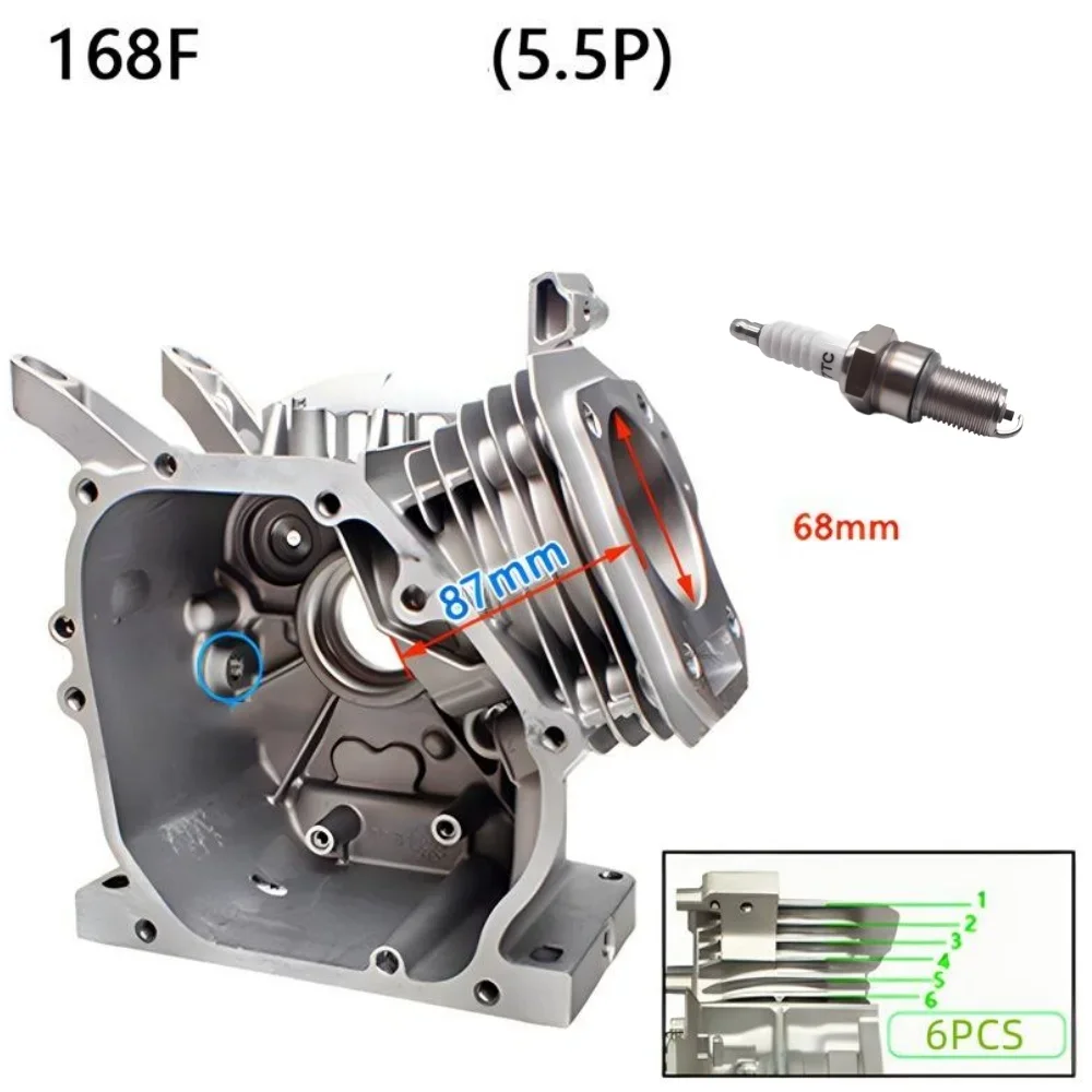 68mm CrankCase Cylinder Block Case Bore For Honda GX160 GX200 168F 5.5HP 6.5HP
