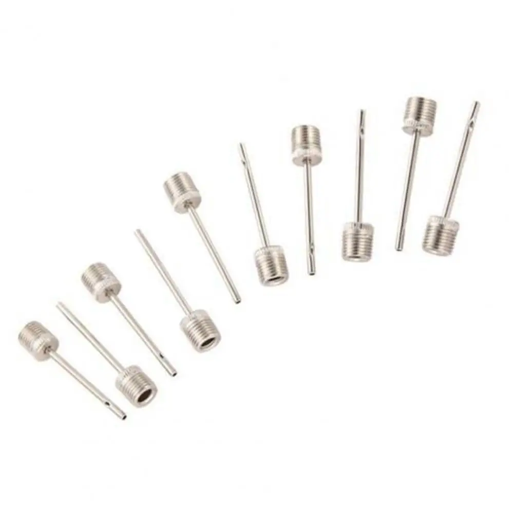 Metal Inflating Pins Portable 10Pcs Standard for Footballs Needles Ball Air Pump Air Pump