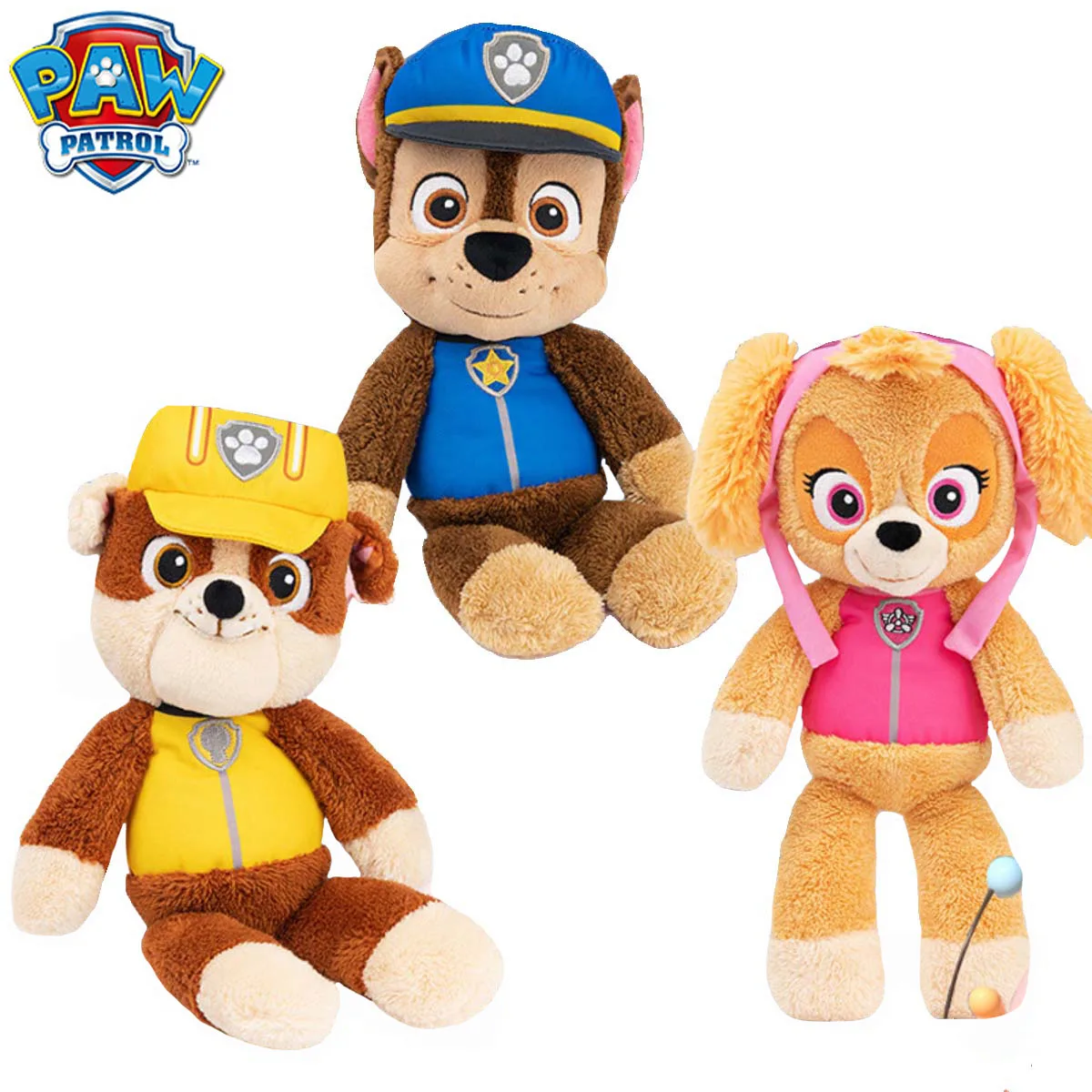 Genuine PAW Patrol Official Chase Skye Marshall Rubble Take Along Buddy Plush Toy Premium Stuffed Animal 13” 30cm Children Gift