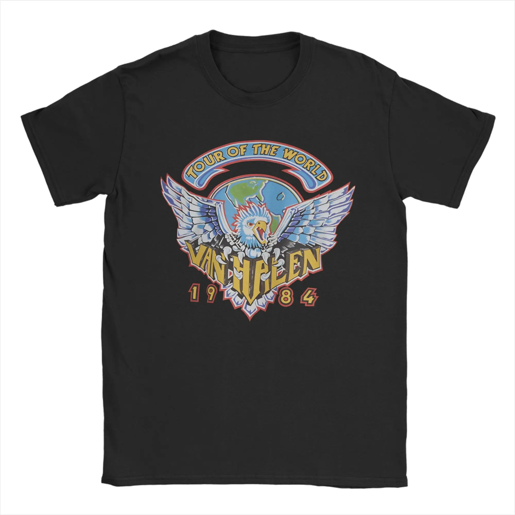 Van Halen Rock Music Band Logo T Shirt Summer T-Shirts 100 Cotton Breathable Oversize Clothes Short Sleeves Street Style Tshirt