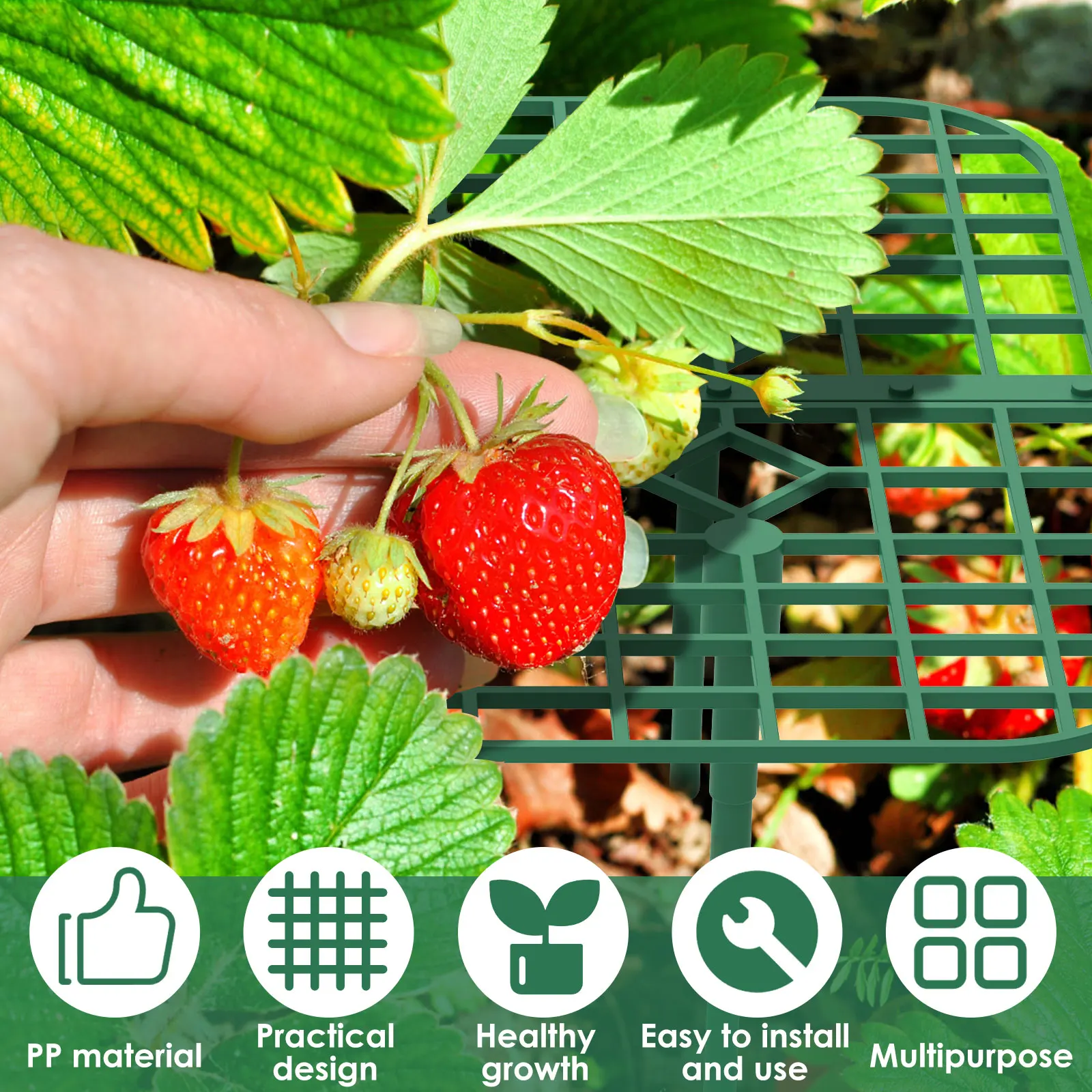 10/20/30Pcs Garden Strawberry Planting Stand Removable Plant Fruit Planting Stand Protective Fruit Strawberry Stand Garden Tools