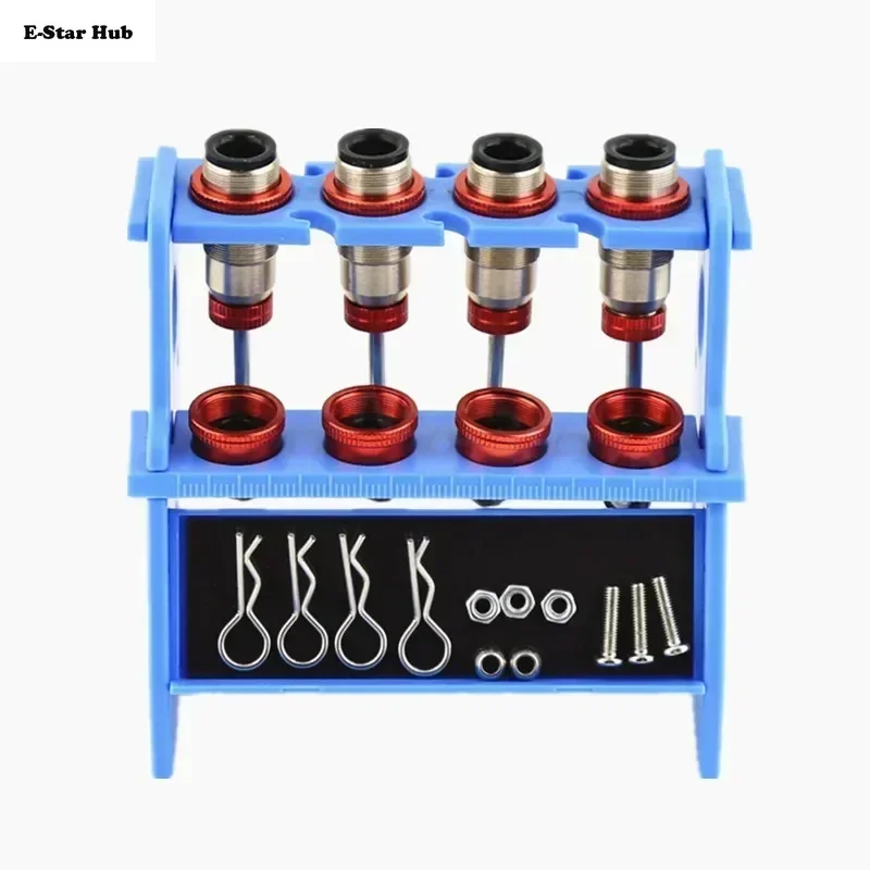 E-Star Hub1Set Damper Pits Stand with Magnetic for Kyosho RC Car Tool Shock Absorbers Mount Screw Suction Cup with Magnet