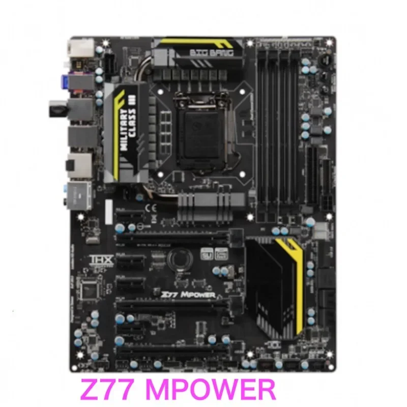

Подходит для настольной материнской платы MSI Z77 MPOWER LGA 1155, USB3.0 SATA3 DDR3, материнская плата, 100% протестировано, ОК, полностью работает
