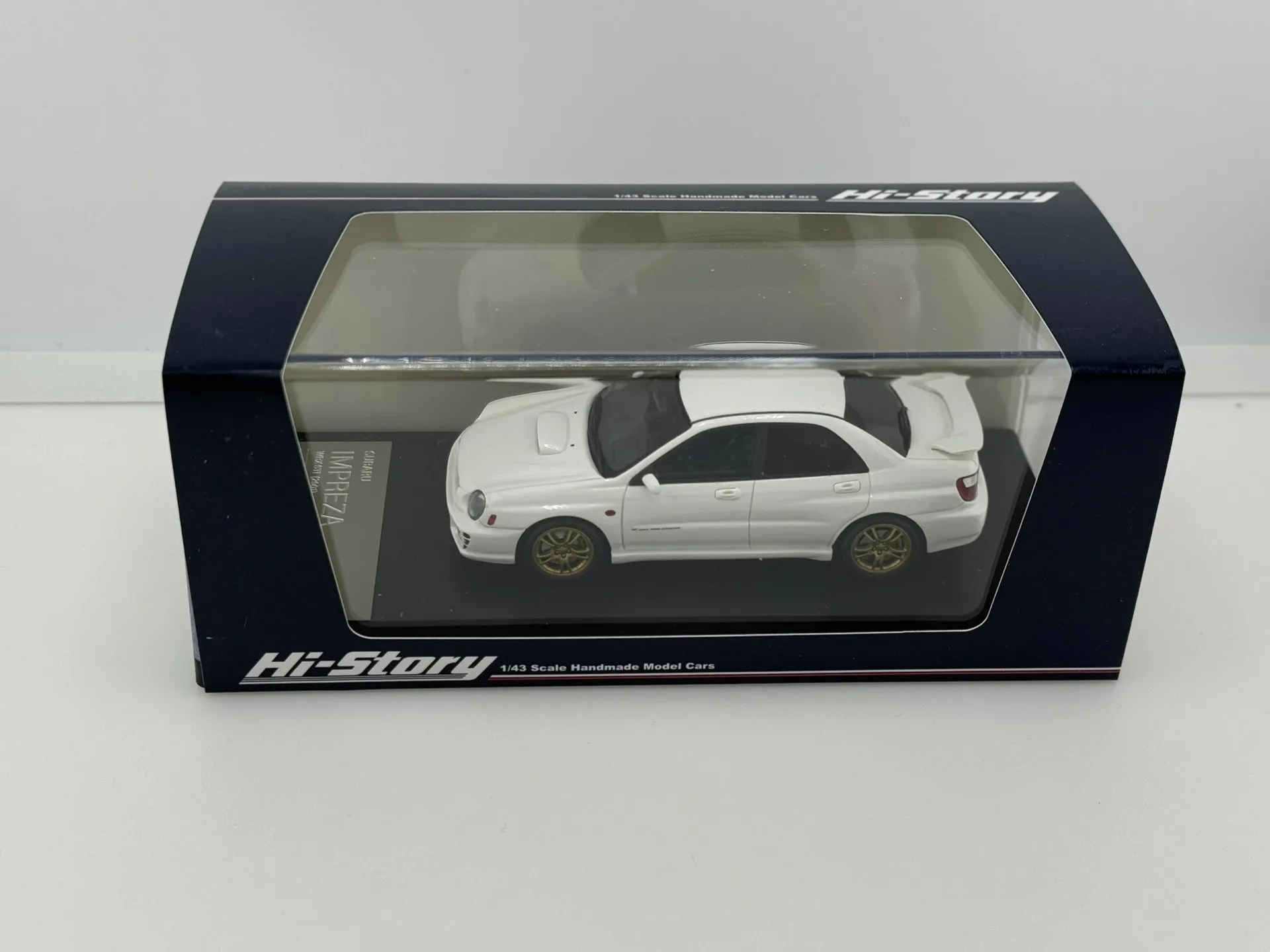 

Литой под давлением HI Story, масштаб 1/43 Subaru Impreza 2001, модель автомобиля из смолы, Коллекционная игрушка, подарок, сувенир, украшение для дисплея