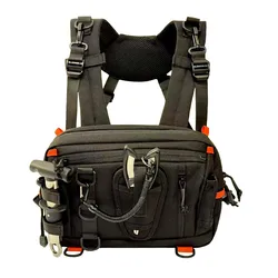 Bolsa de pecho táctica versátil para pesca, ciclismo y senderismo