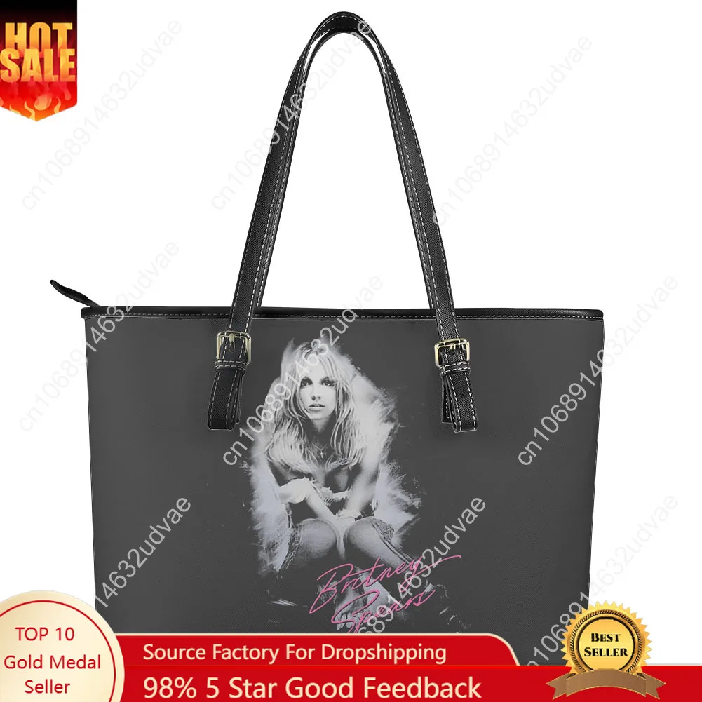 

Britney Spears Handbag Womens Mens Personalized Tote Bag Fashion Shoulder Bag Business Commuter Leather Purse Grocery Bag Gift