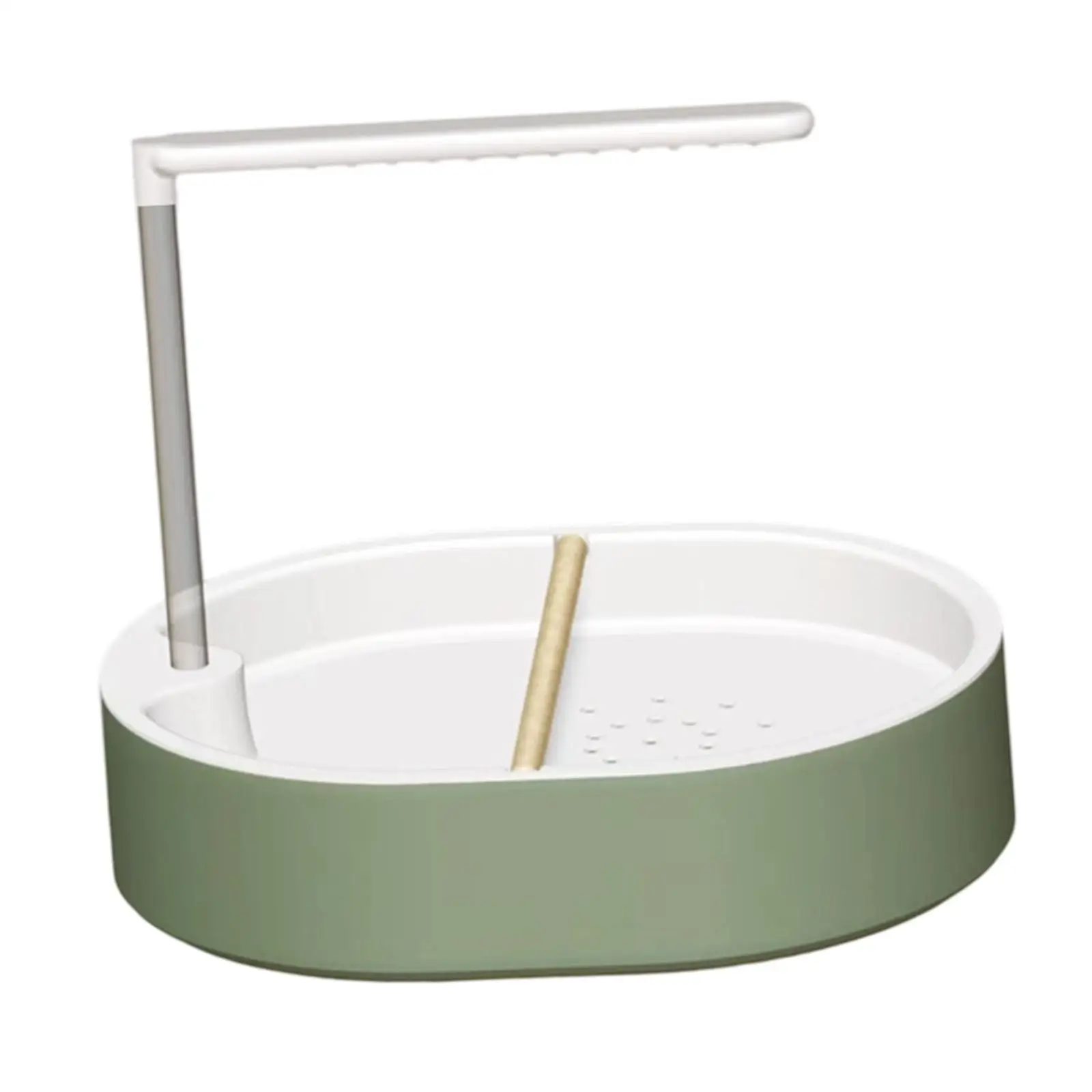 Automatic Parrot Bathtub with Pump Double Row Sprinklers Bird Bath for Cage Easy Setup Indoor Shower