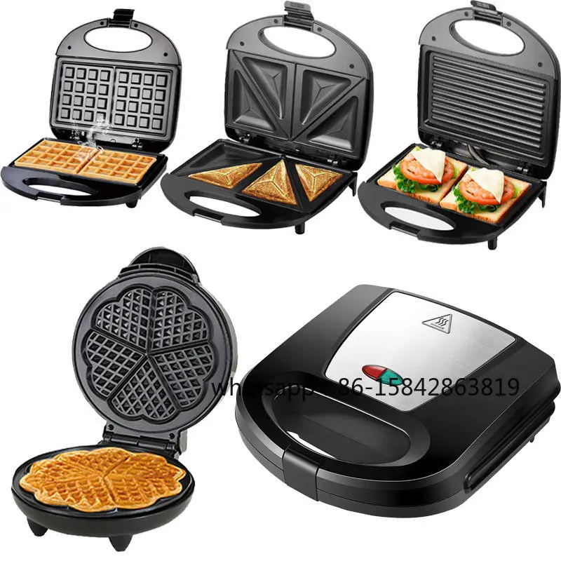 Waffle Bread Maker Home Toaster Sandwich Breakfast Maker Heating