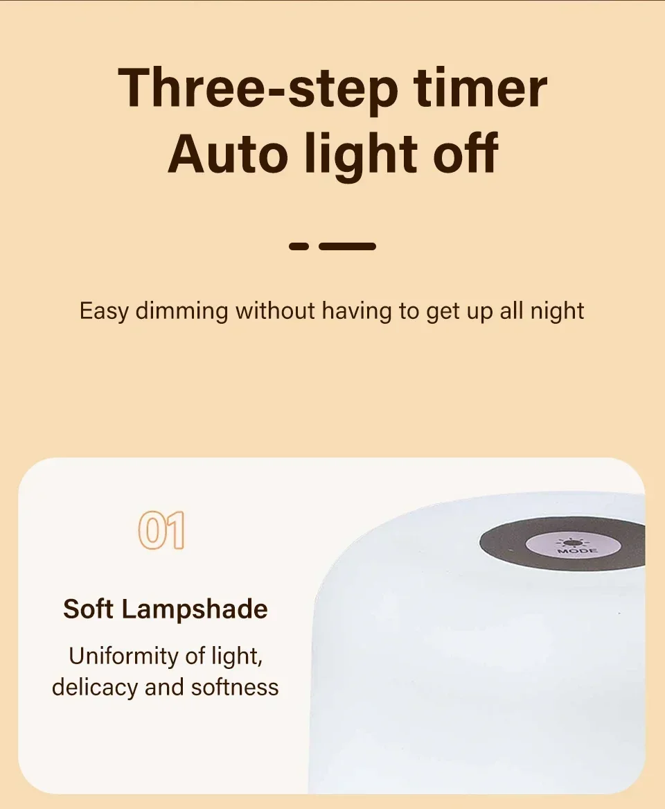 LED Table Lamp With Remote Dimmable Bedside Lamp For Bedroom Tricolor RGB 16Color Change Touch Night Light Rechargeable Portable