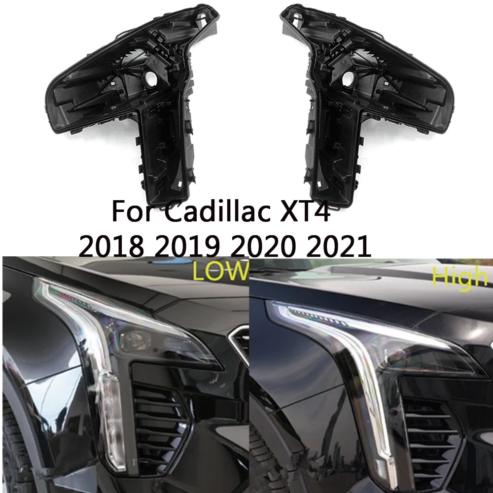 

Для Cadillac XT4 2018 2019 2020 2021, основание фары, задний корпус фары, дом, черный задний корпус