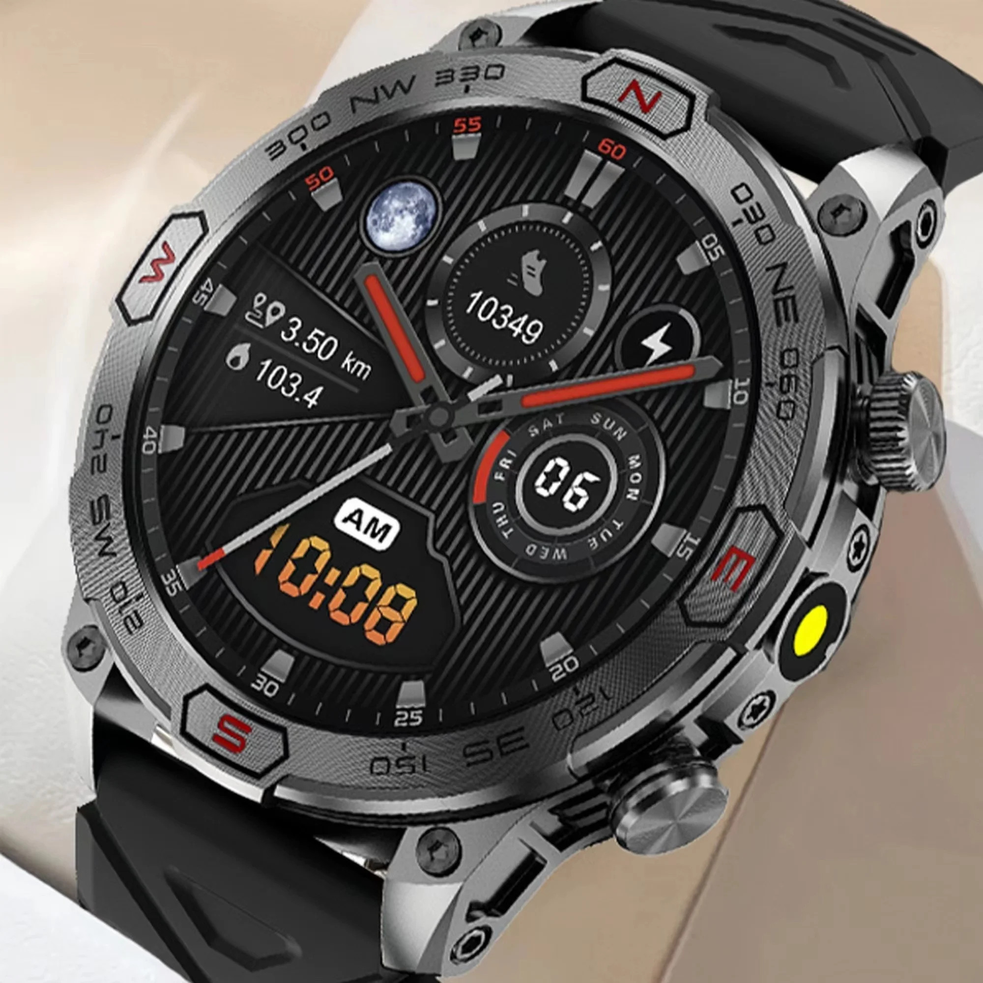 

2024 new 1.43-inch AMOLED smartwatch 466*466 all-weather heart rate sleep detection men's smartwatch AI voice Bluetooth call