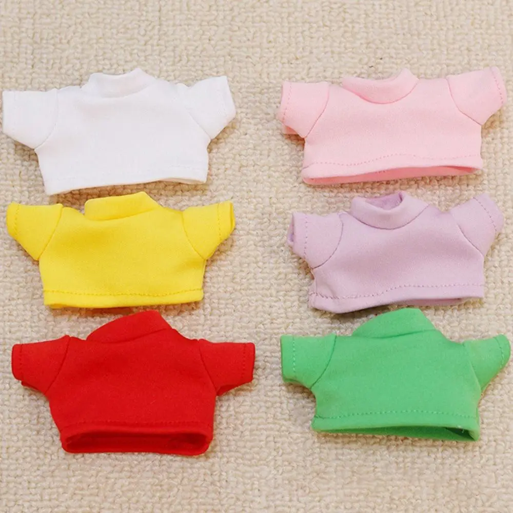 New 15cm Headmaster Dog T-shirt 10cm Rose Pendant Knitted Shirt Cotton Doll Baby Clothes Cute Small Clothes Dolls Accessories