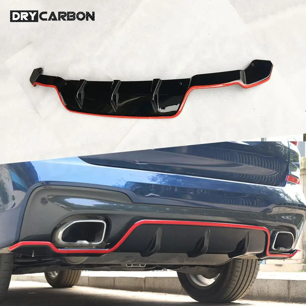 

Carbon Fiber Rear Diffuser for BMW X3 G01 M Sport 2018 - 2020 Rear Bumper Lip Diffuser Splitters Spoiler Body Kit