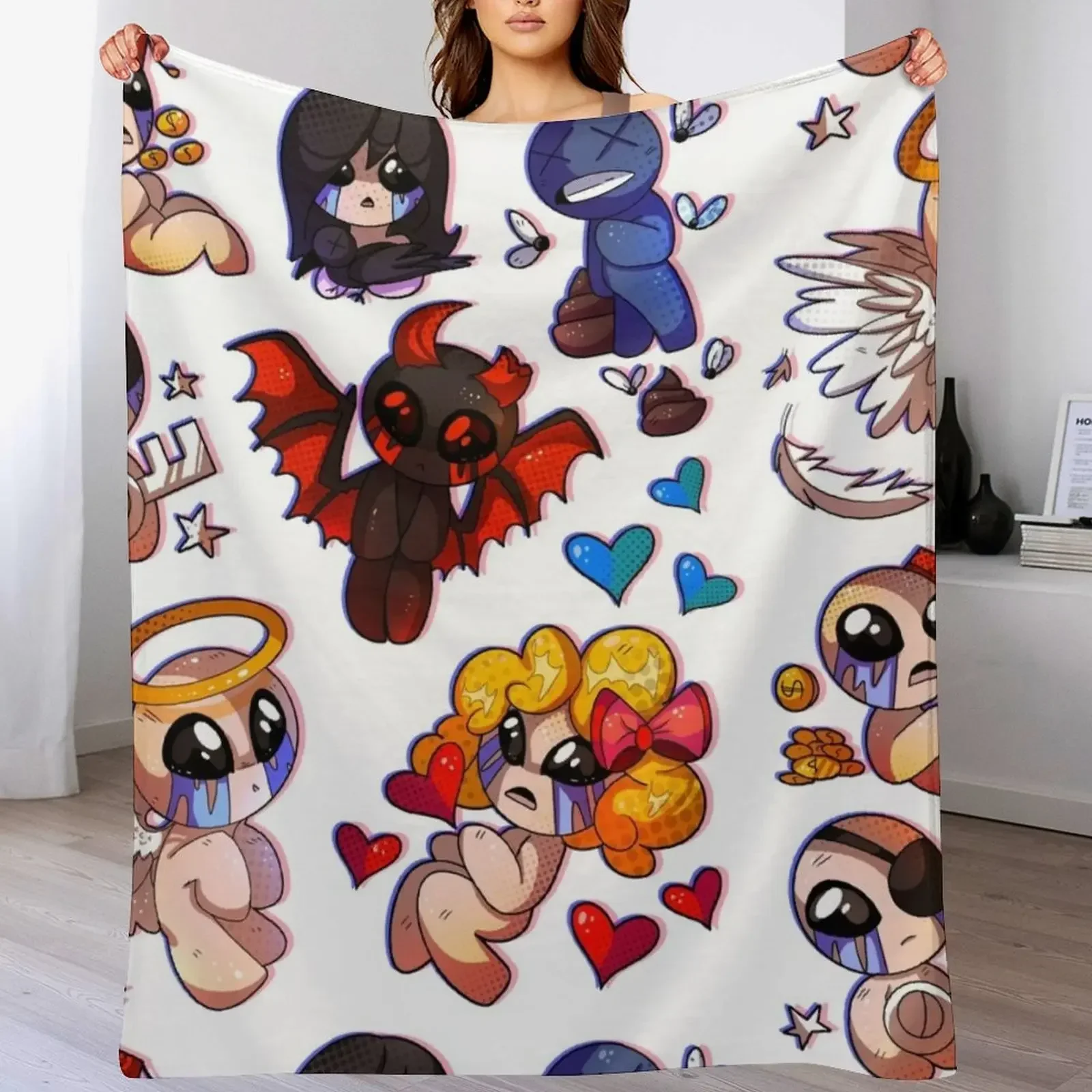 

TBOI Throw Blanket Flannel Fabric For Sofa Thin Camping Plush Blankets